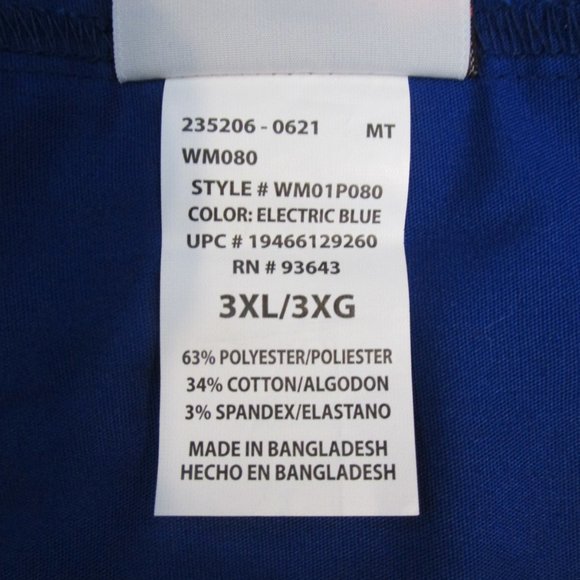 SCRUBSTAR WOMEN'S SIZE 3 X DRAWSTRING PANTS ELECTRIC BLUE MEDICAL DOCTOR NEW - Picture 14 of 15